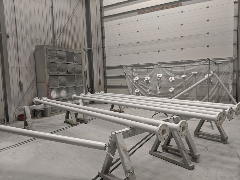 Process Pipe Spools Interior Coating
